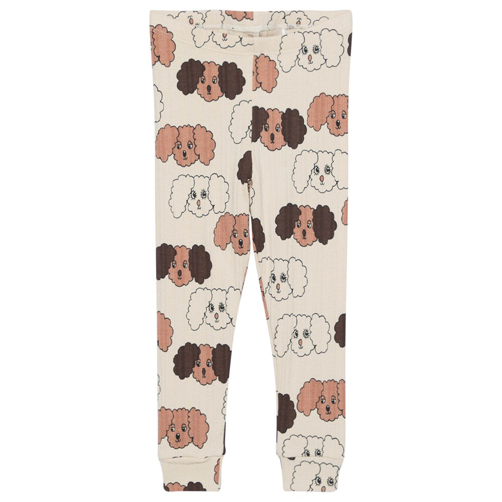 Fluffy Dog AOP Leggings